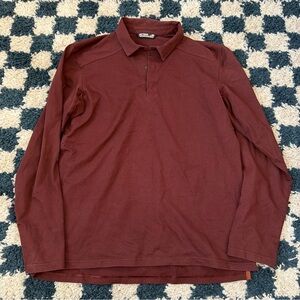 ARCTERYX Men's Long Sleeve Polo Shirt Size m
